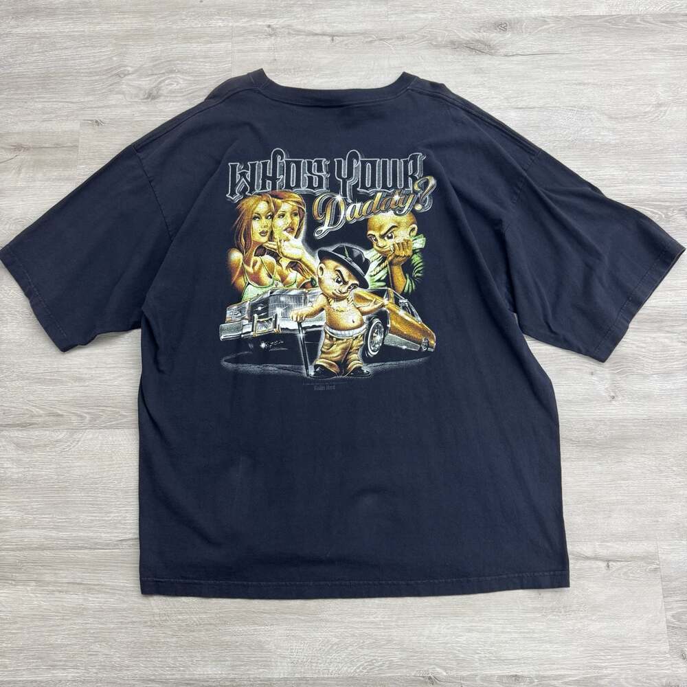 Vintage 1999 Rollin Hard Who's Your Daddy? Lowrider T-Shirt